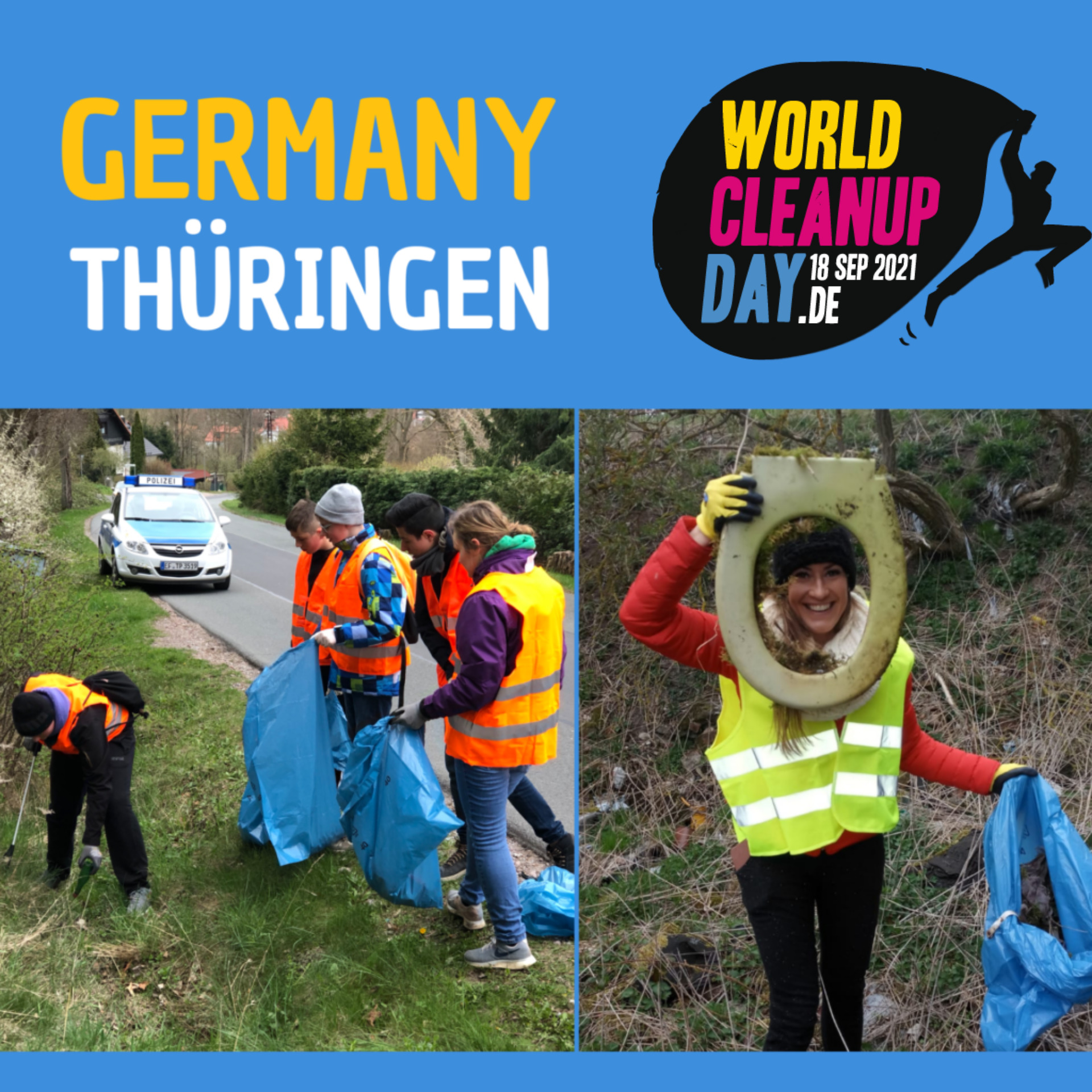 Projekt Umwelttag im Ortsteil Dorndorf mit allen Vereinen und Schulen (Thüringen)