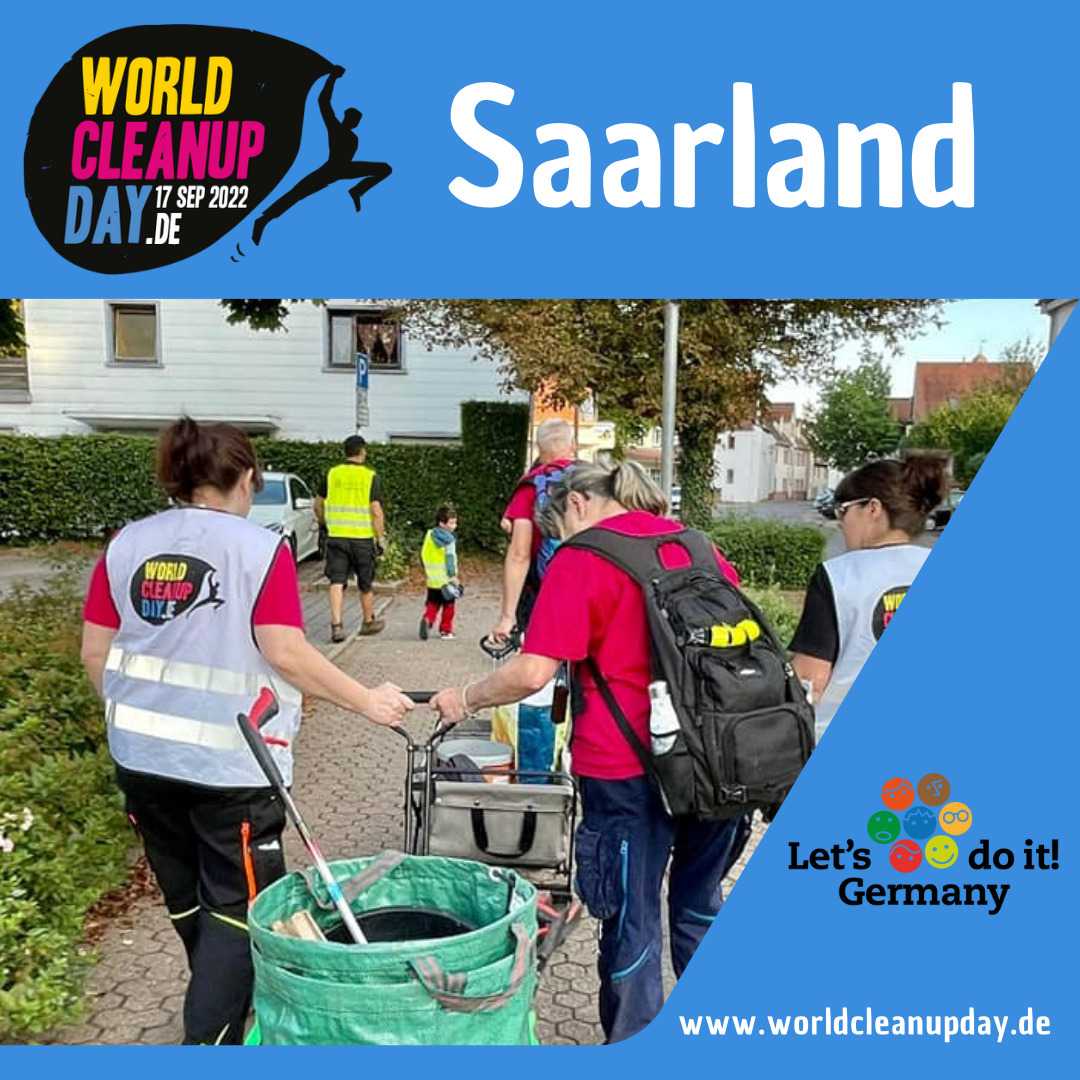 World Cleanup Day mit der AG Lebenswertes Völklingen (Saarland)