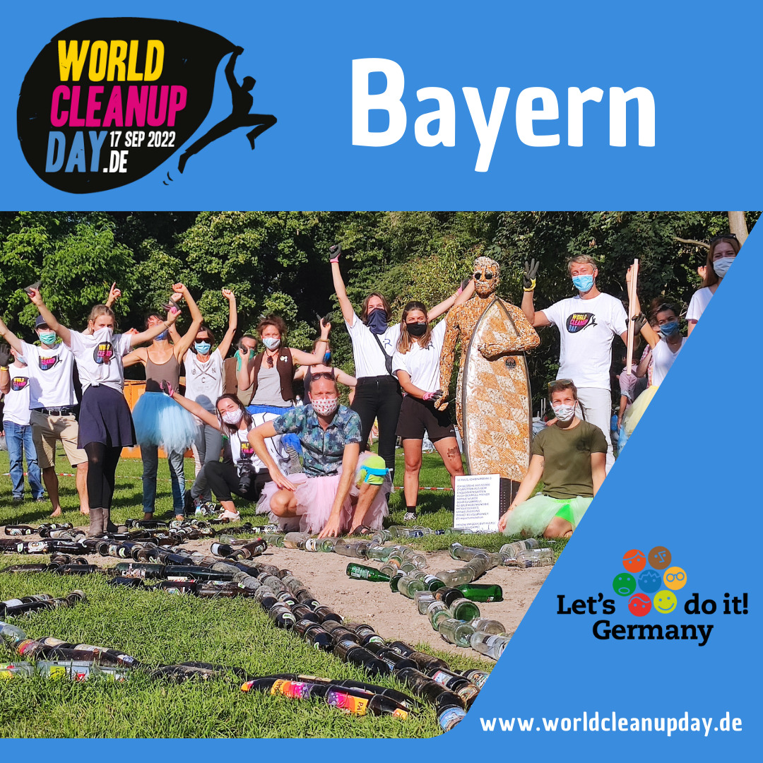 Gemeinsam Müll sammeln am World Cleanup Day (Bayern)