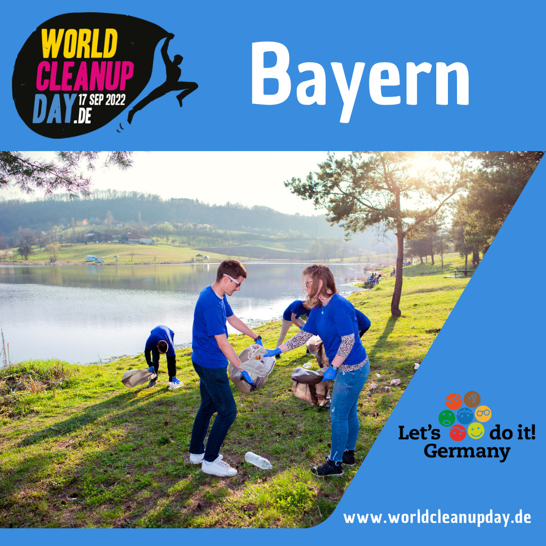 Müllsammel-Aktion zum „World Cleanup Day“ (Bayern)
