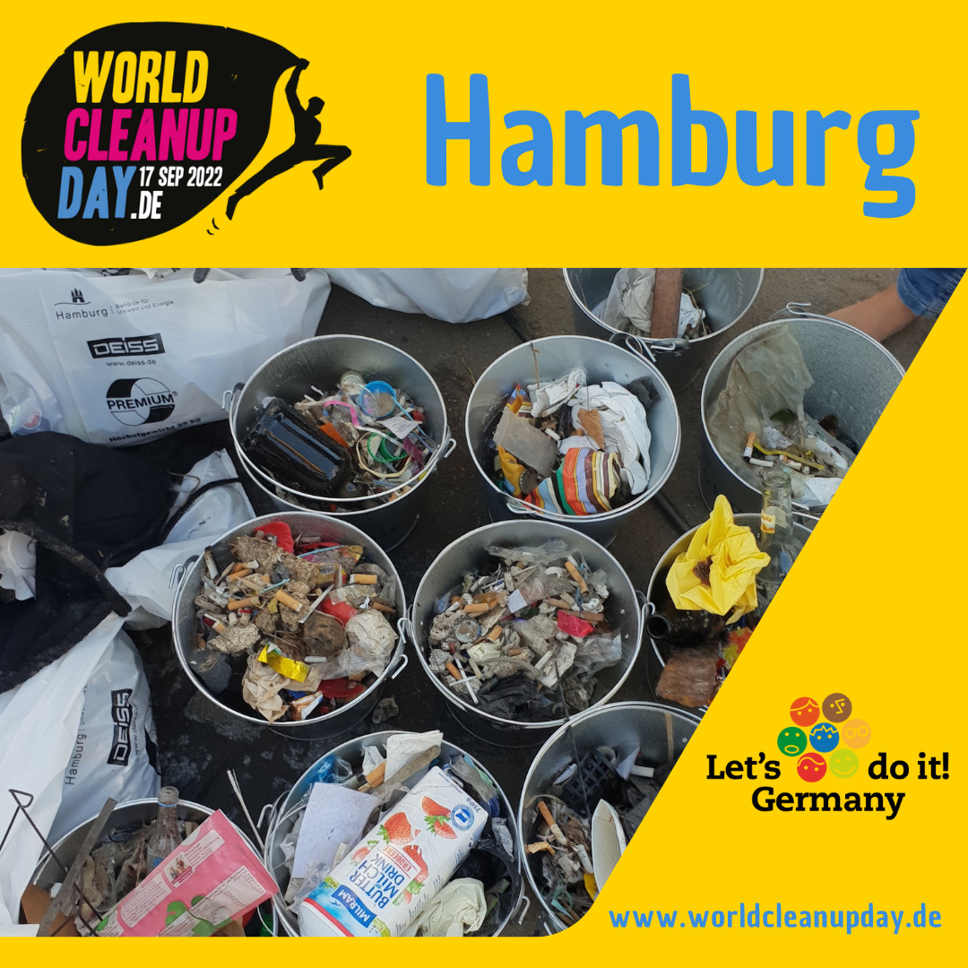 World Cleanup Day am Altonaer Balkon (Hamburg)