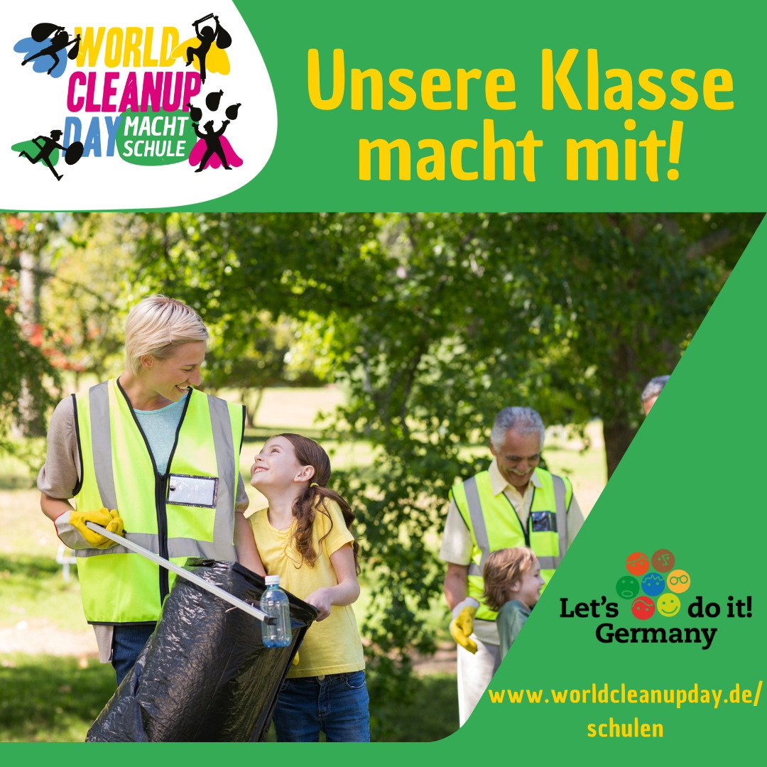 World Cleanup Day mit der Friedrich List Schule Saarbrücken (Saarland)
