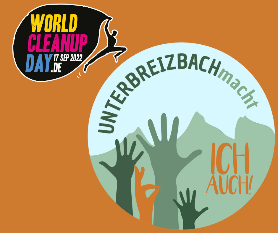 UNTERBREIZBACHmacht mit beim World Cleanup Day (Thüringen)