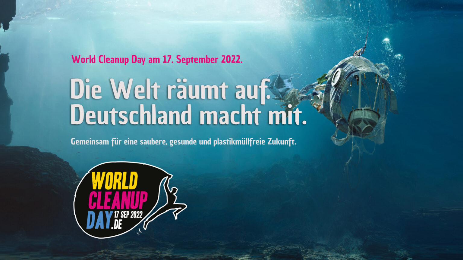 Ankündigung des World Cleanup Day am 17. September 2022 World Cleanup