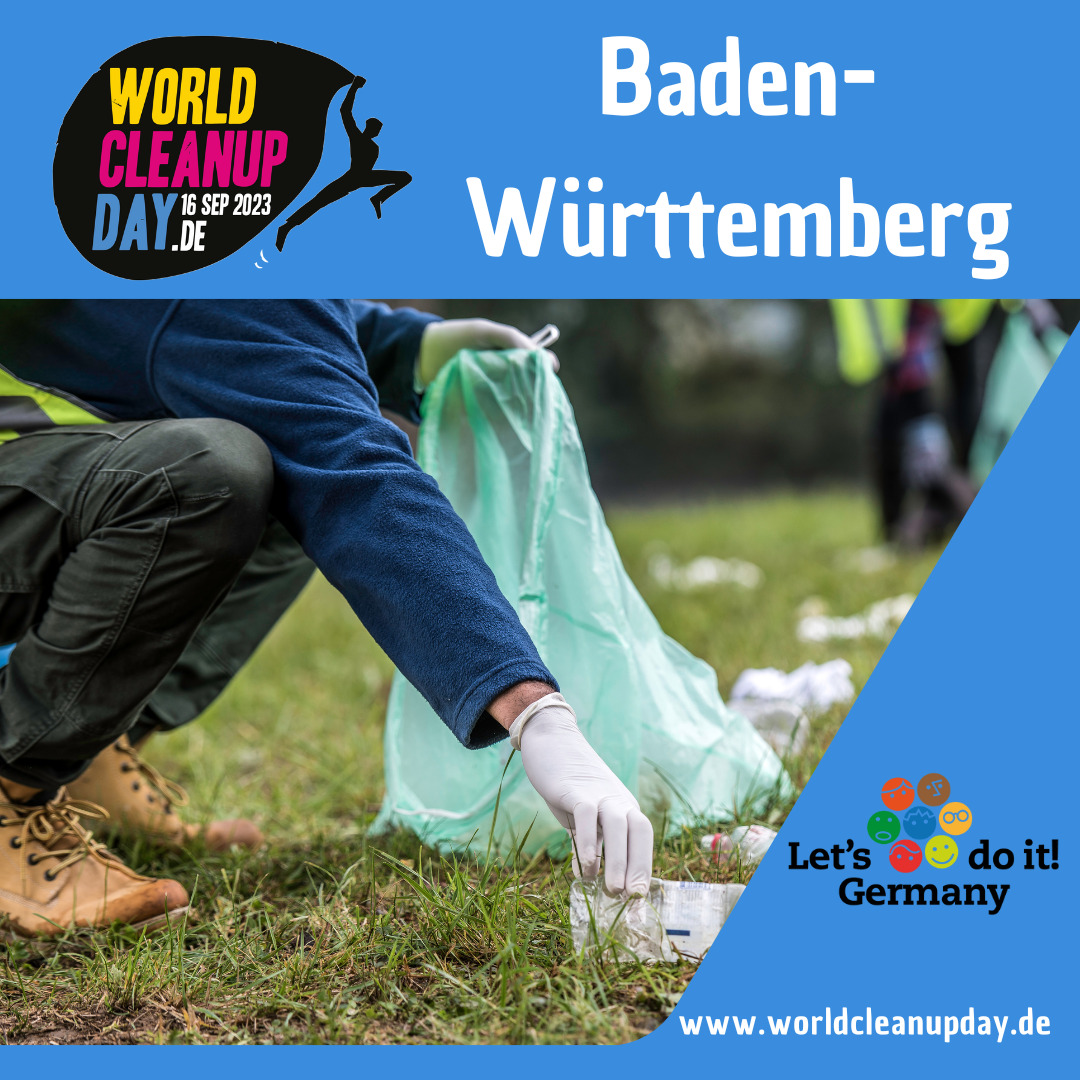 #gemeinsamfürmorgen am World Cleanup Day in Reutlingen (Baden-Württemberg)