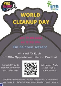 World Cleanup Day Bruchsal mit dem Jugendgemeinderat (Baden-Württemberg)