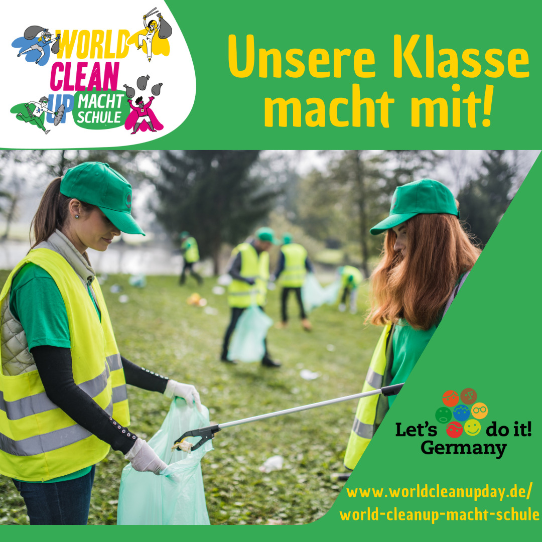 WorldCleanUp Day - Teilnahme einiger Klassenstufen der Schule in Neustadt (Dosse) und Breddin (Brandenburg)