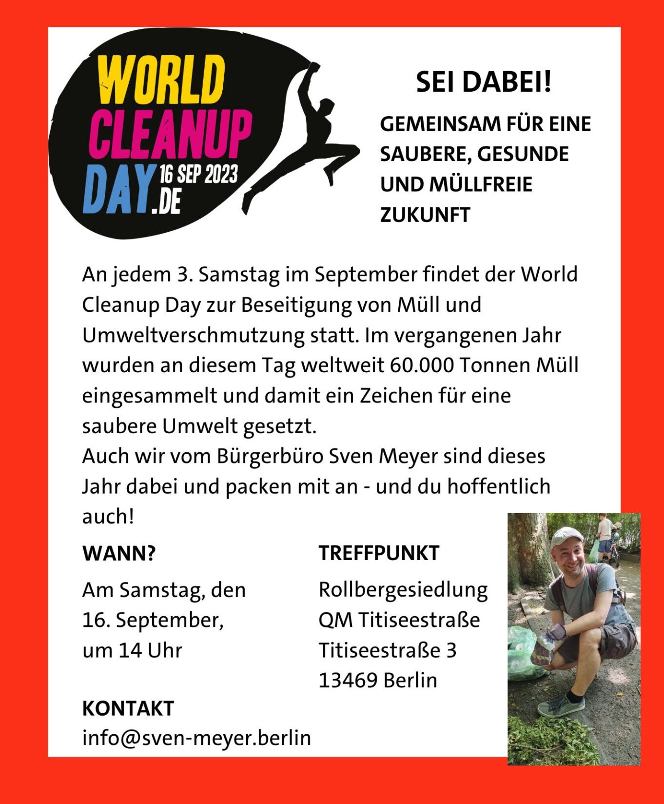 Kiezputz zum World Cleanup Day (Berlin)