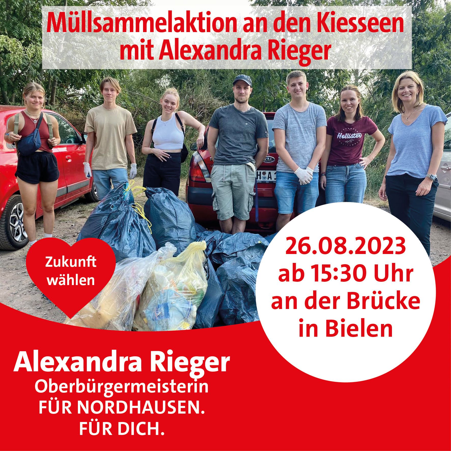 Müllsammeln mit der Bürgermeisterin (Thüringen)