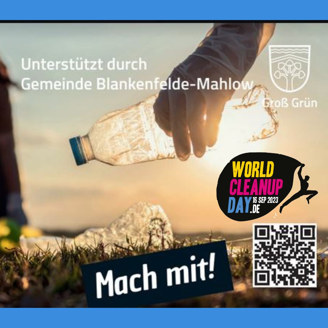 5. World Cleanup Day in Blankenfelde-Mahlow/OT Blankenfelde (Brandenburg)