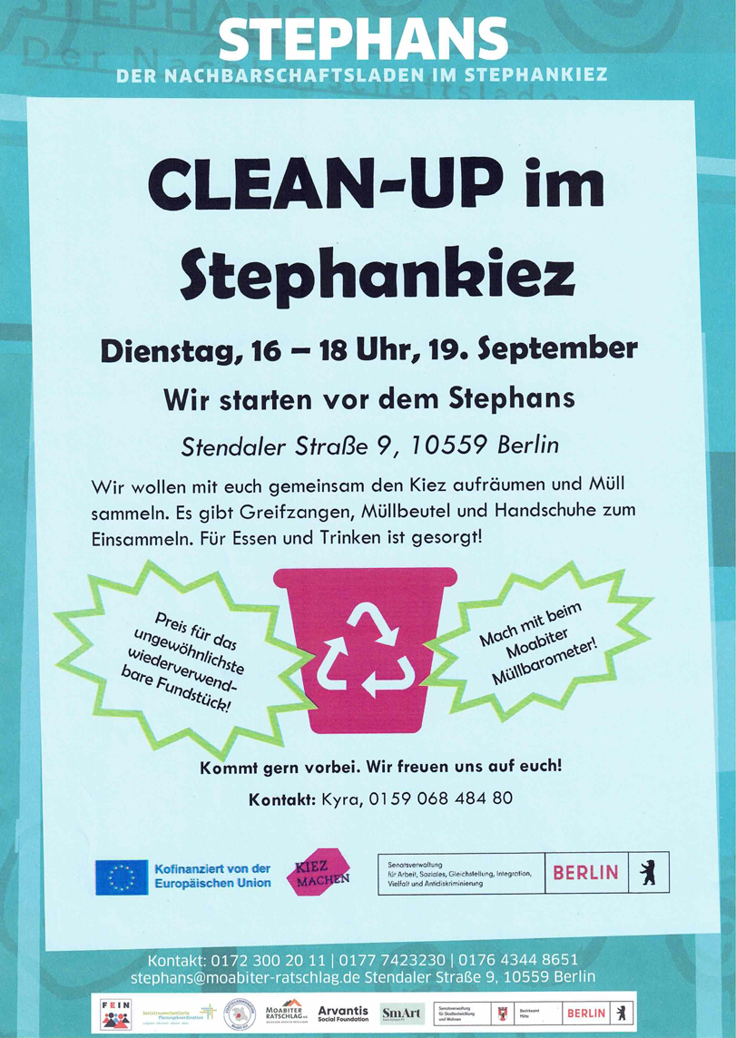 Clean-Up im Stephankiez (Berlin)