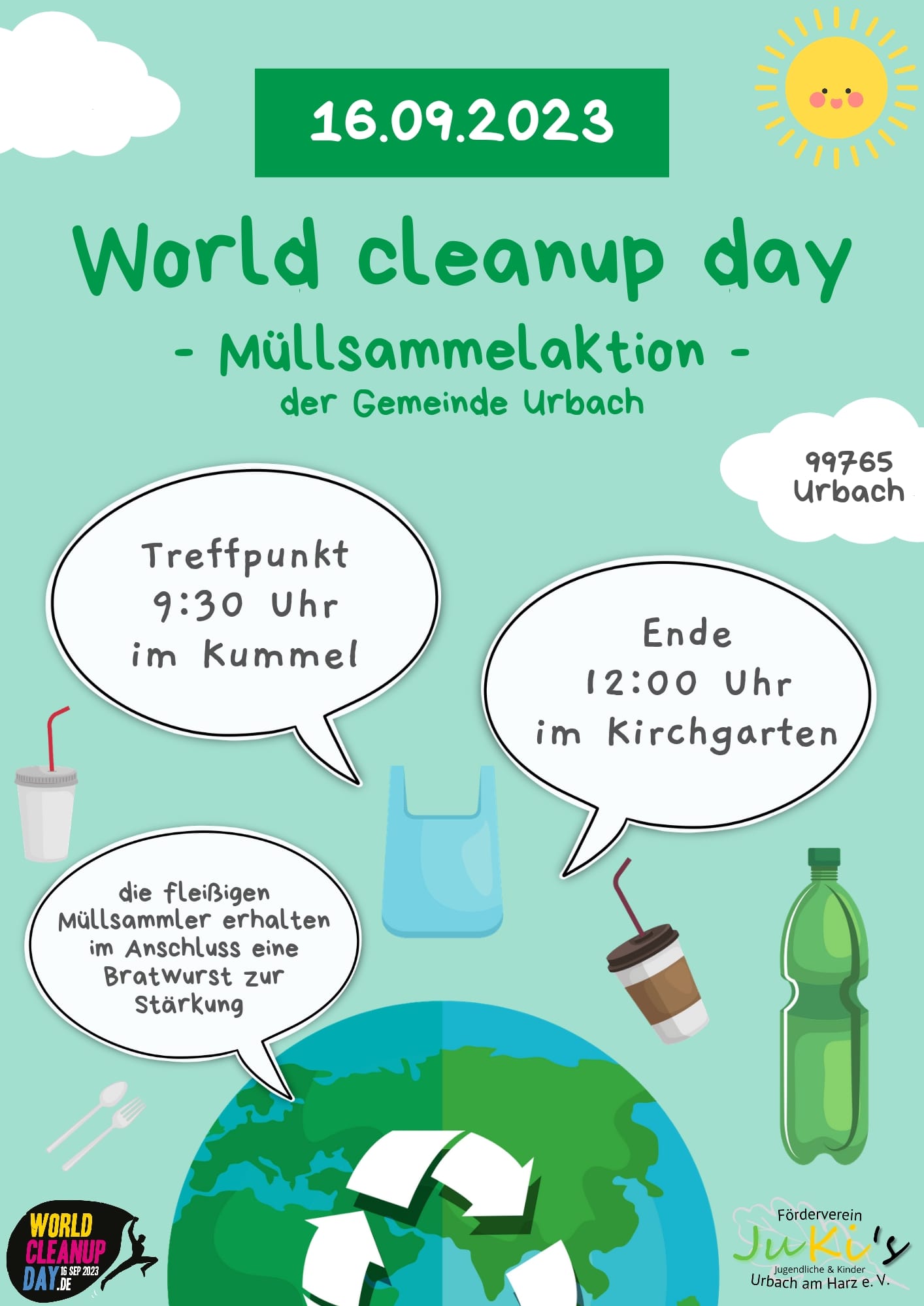 World Cleanup Day Urbach (Thüringen)