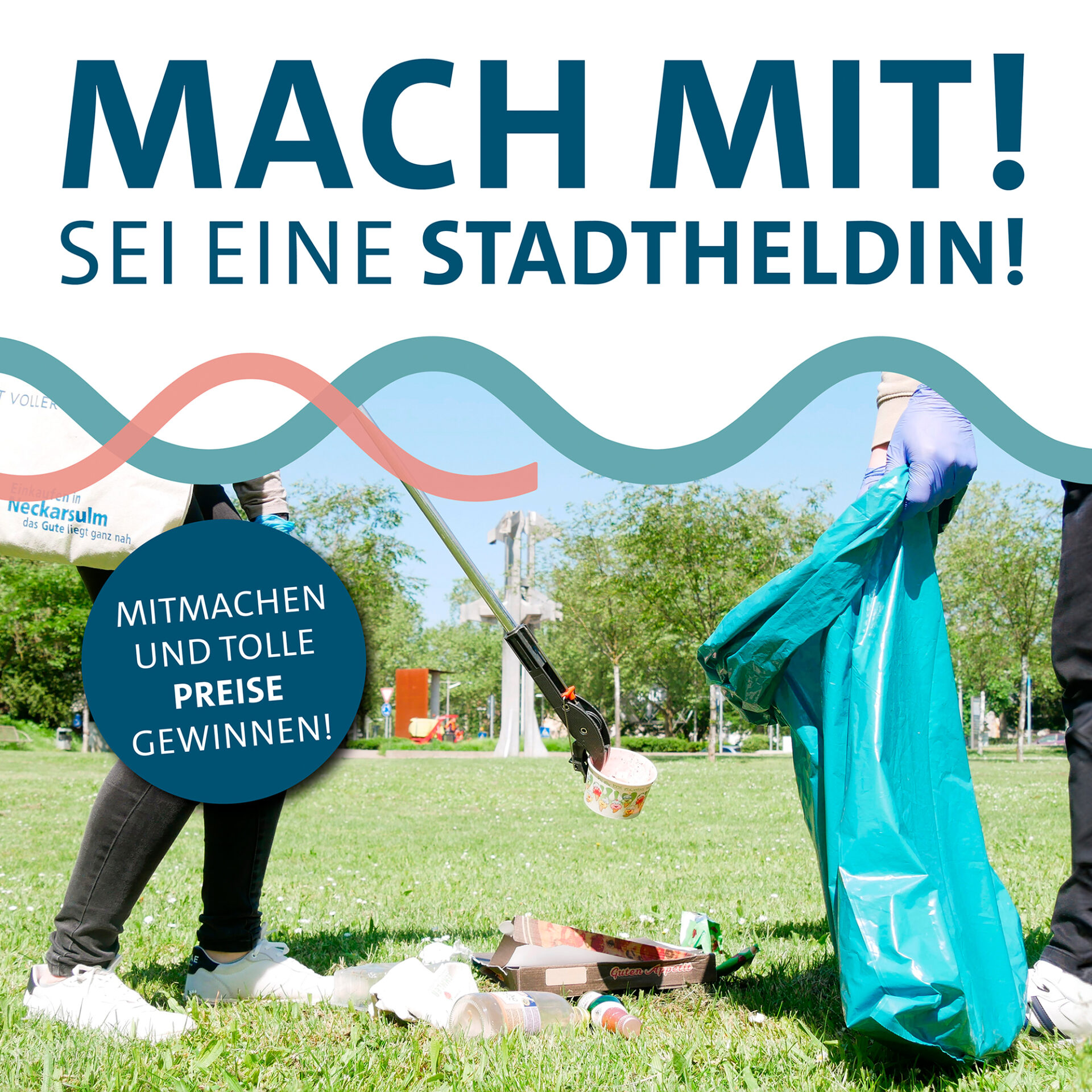 Sauberkeitskampagne der Stadt Neckarsulm (Baden-Württemberg)