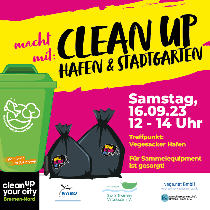 Clean up Vegesacker Hafen & Stadtgarten (Bremen)