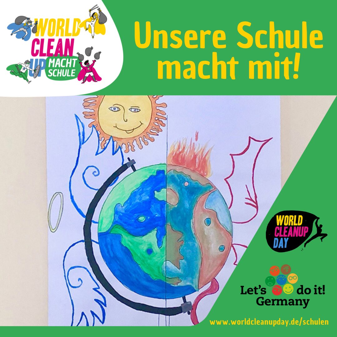 World Clean Up with Jan-Amos-Comenius in Pasing (Bayern)