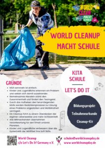 Flyer World Cleanup macht Schule Seite 1