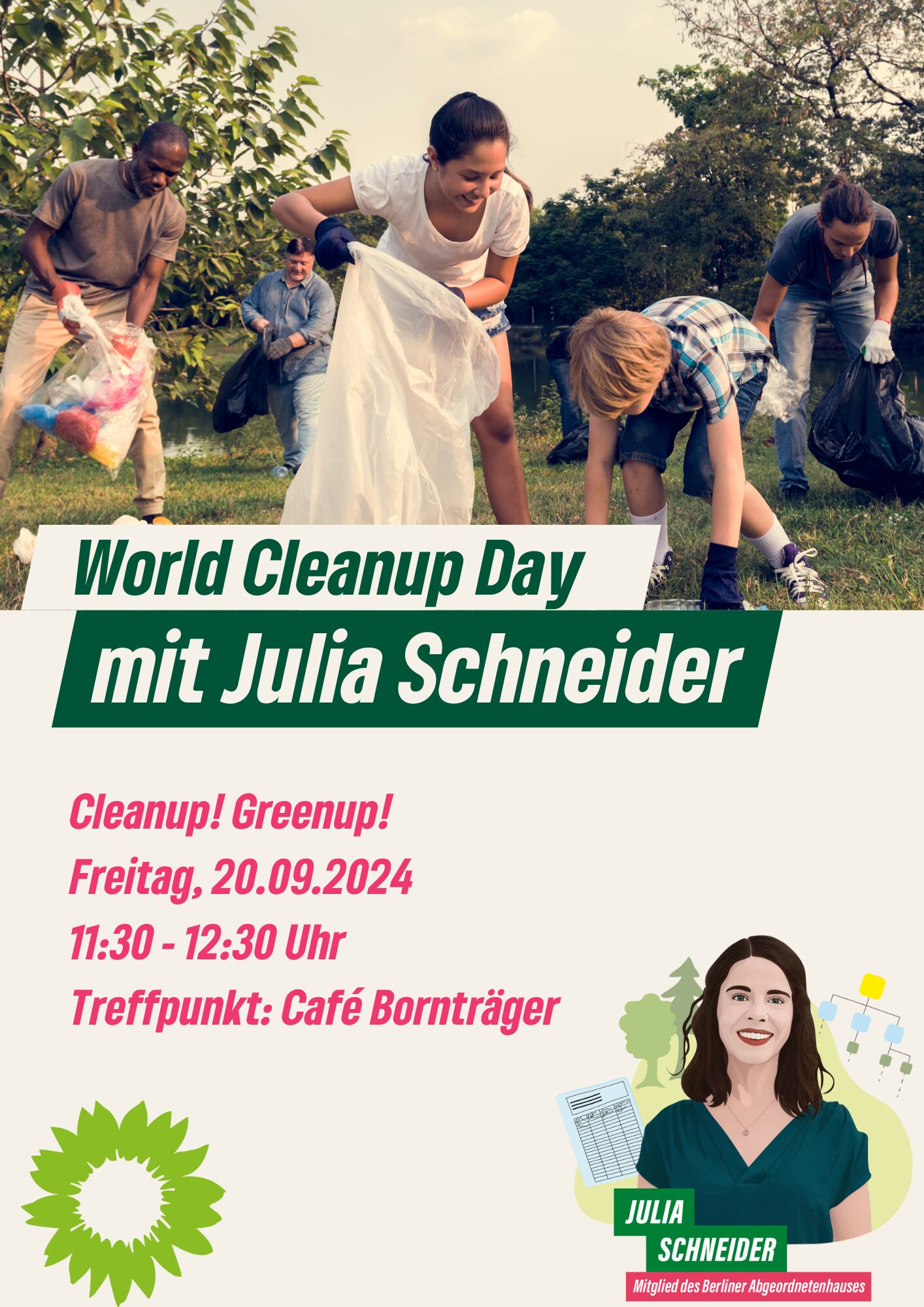 Cleanup! Greenup! Am Humannplatz (Berlin)