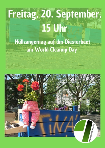 Müllzangentag auf dem Diesterbeet (Berlin)